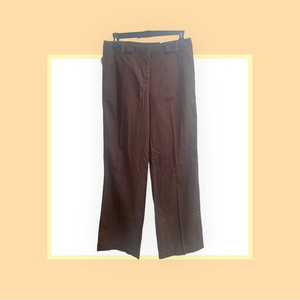 Loft,‎ Brown Ann Style Full Leg, Sits Slightly Below the Waist Nwt Size 2